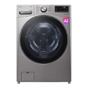 Vista frontal de Lavaseca LG 2 en 1 Carga Frontal 22Kg/13Kg Plata AIDD™   WD22VV2S6BR